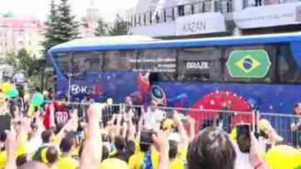 Brazilian Team Arrives In Kazan Ahead Of Belgium Match (Photos) 